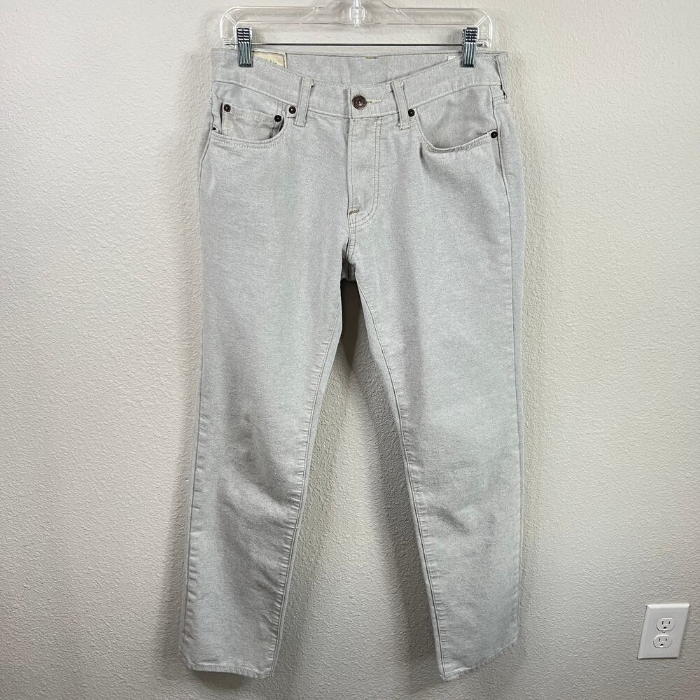 Abercrombie & Fitch Skinny Jeans Cone Denim Men's 31x32 Sandstone White Gray